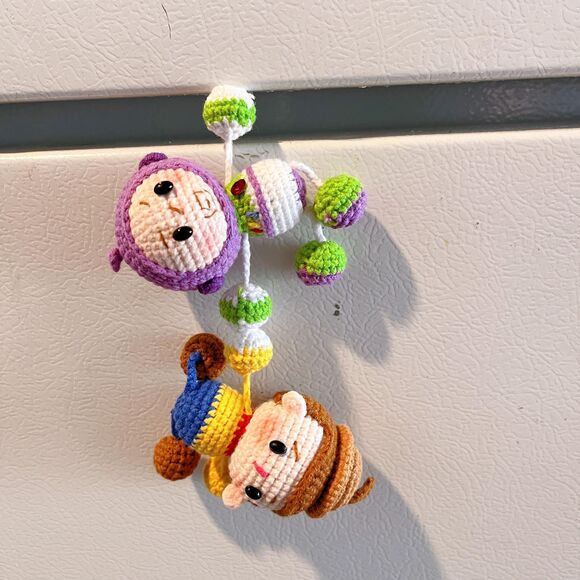 Woody crochet, Buzz crochet, Toy Story crochet Doll Amigurumi with Magnetic - Picture 5 of 8